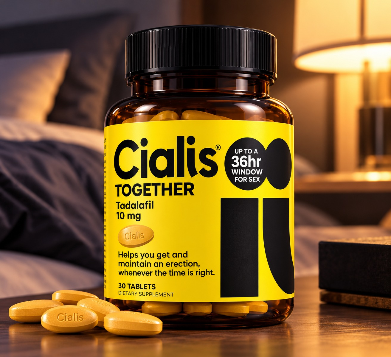 Cialis Together Tadalafil 10mg · 30 Comprimidos